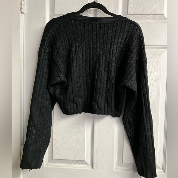 Wolly Cable-knit cotton and wool-blend sweater - Picture 5 of 7